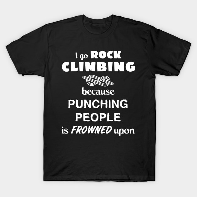 Rock Climbing Love Gift- cool T-Shirt by Humorable